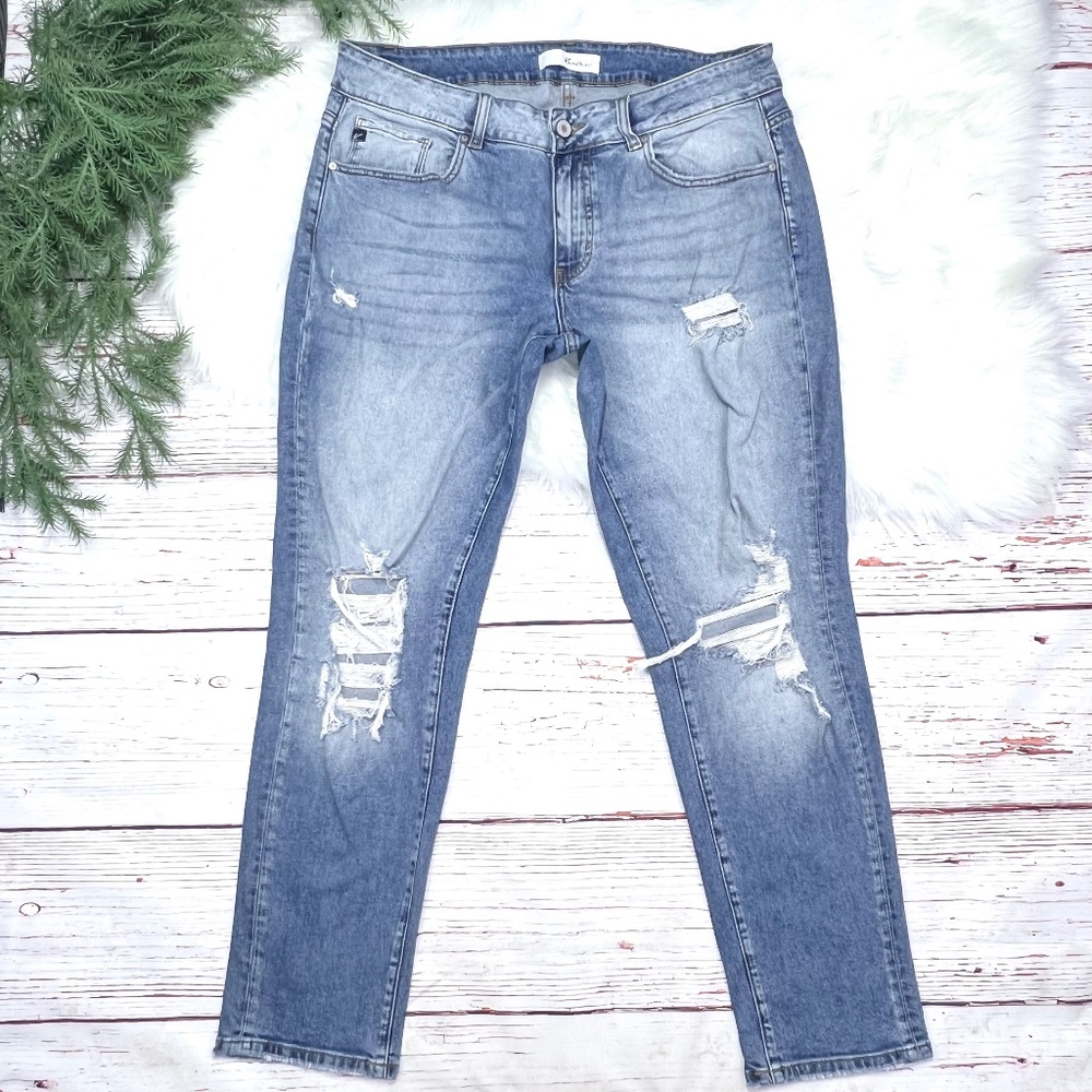 👖|•KANCAN•| Super Distressed Stretch Denim Jeans Size 16👖